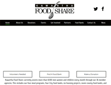 Tablet Screenshot of kawarthafoodshare.com